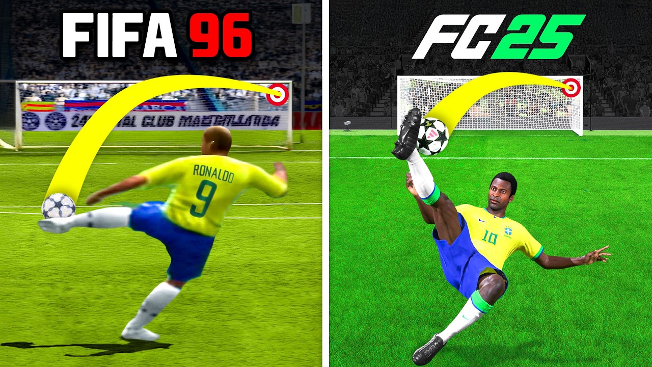 Scoring 1 Amazing Goal in Every FIFA background