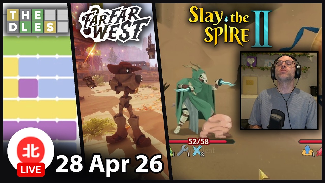 THE DLES / Far Far West / Slay the Spire 2 - 28 Apr 2026 - Unofficial Northernlion VOD without Chat background