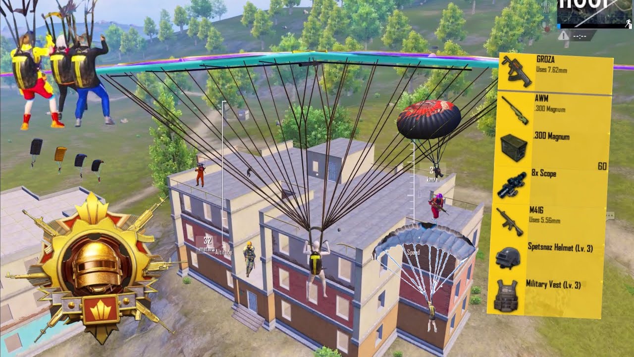 omg😱REALLY MY BEST LANDING EVER in APARTMENTS🔥PUBG Mobile background