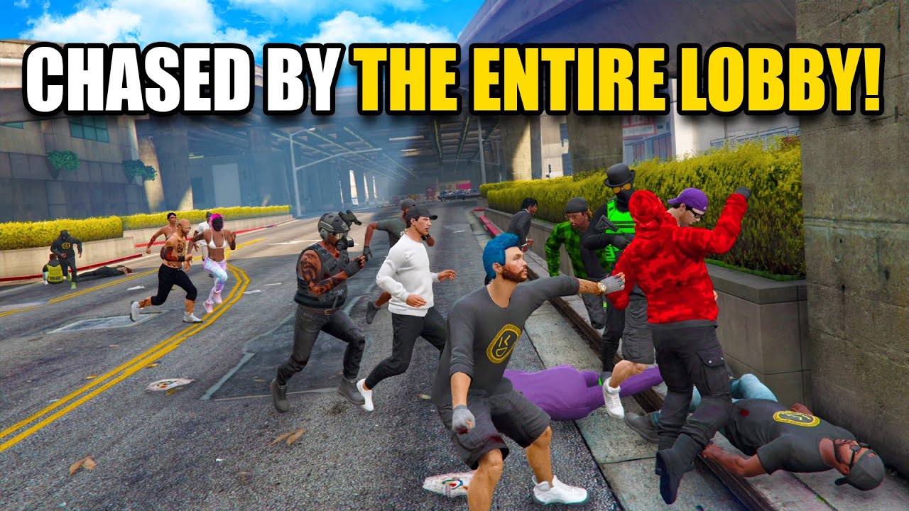I told the entire lobby whoever catches me wins $8,000,000. | GTA 5 THUG LIFE #400 background