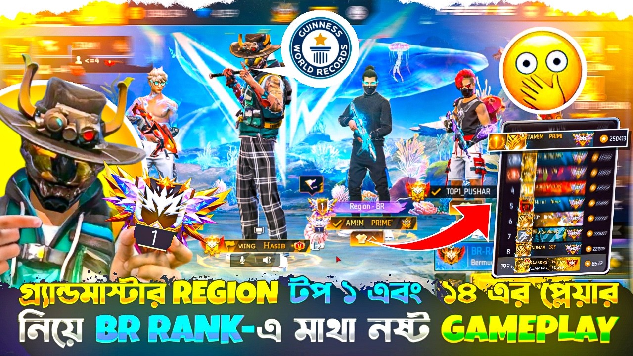 Gameplay With BR Rank Top 1 || Grandmaster Region Top 1 || Gaming Hasib