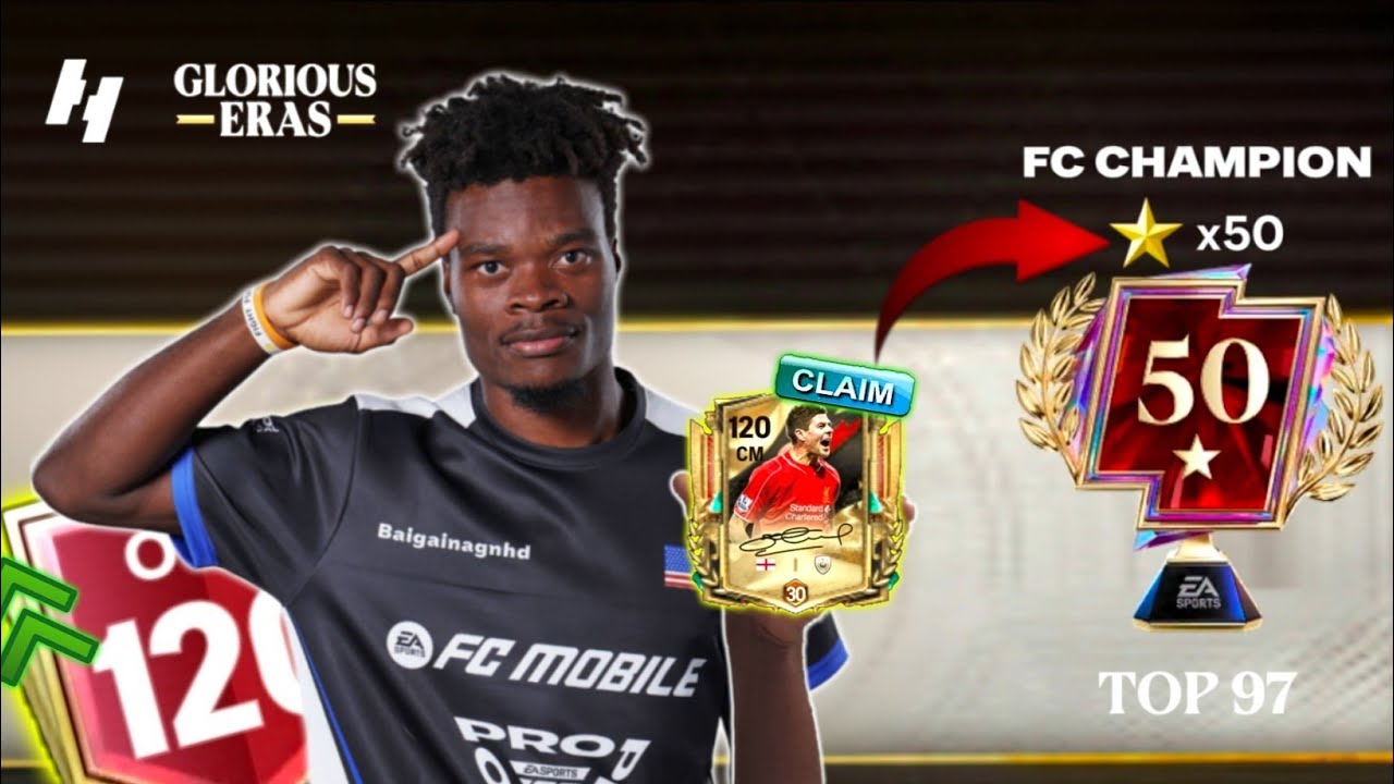 INTENSE High Level Gameplay!🔥 Grind to 50🌟|| Finally Hit 120 Overall🪄! - FC MOBILE backdrop