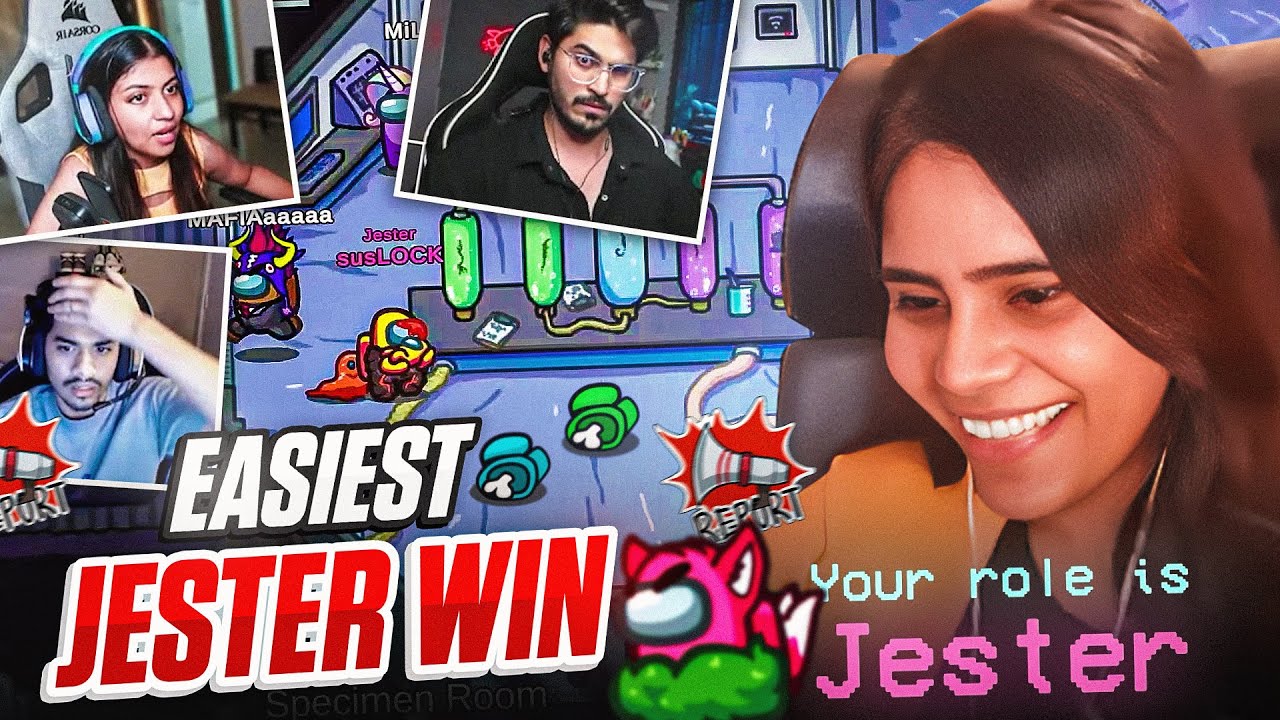 WHEN SUSLOCK WINS AS JESTER ЁЯШВ | *Among US Highlights* background