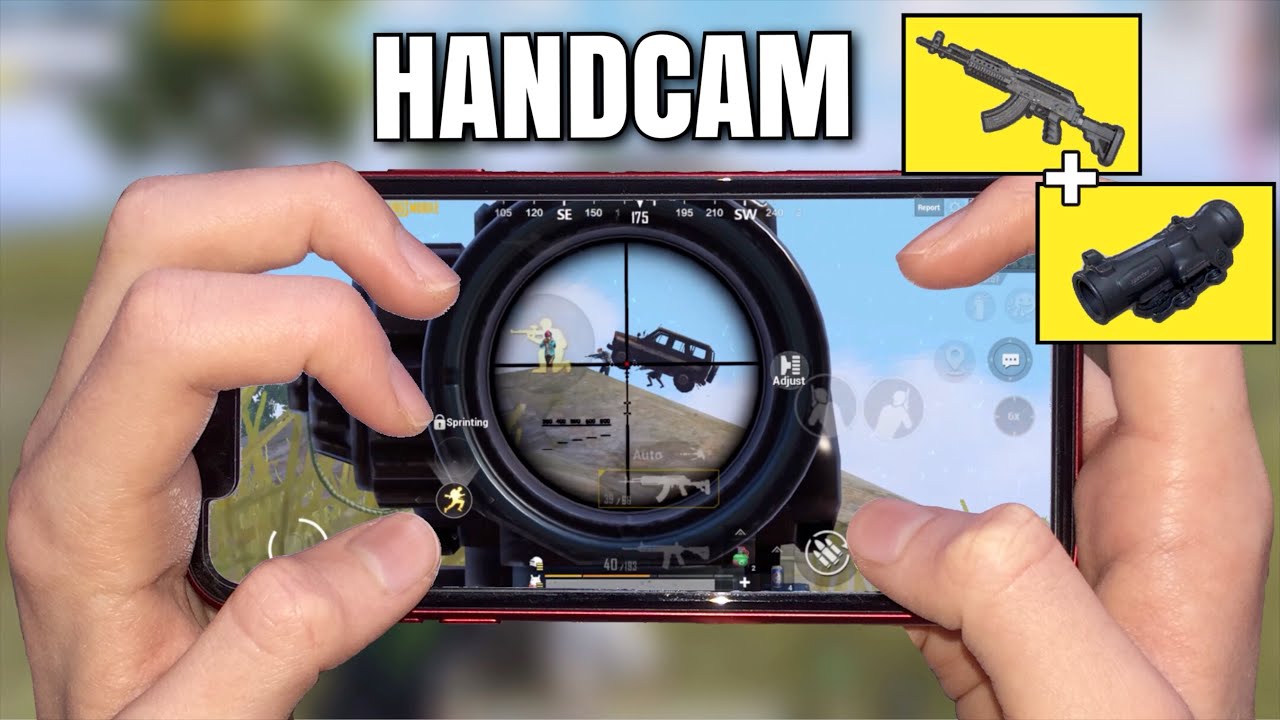 5 FINGERS + M762 is ON FIRE🔥 FULL 6X SPRAY!! iPhone 11 HANDCAM | PUBG Mobile background