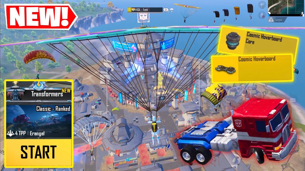 MY FIRST GAMEPLAY in TRANSFORMERS MODE😱NEW UPDATE 3.9🔥PUBG Mobile background
