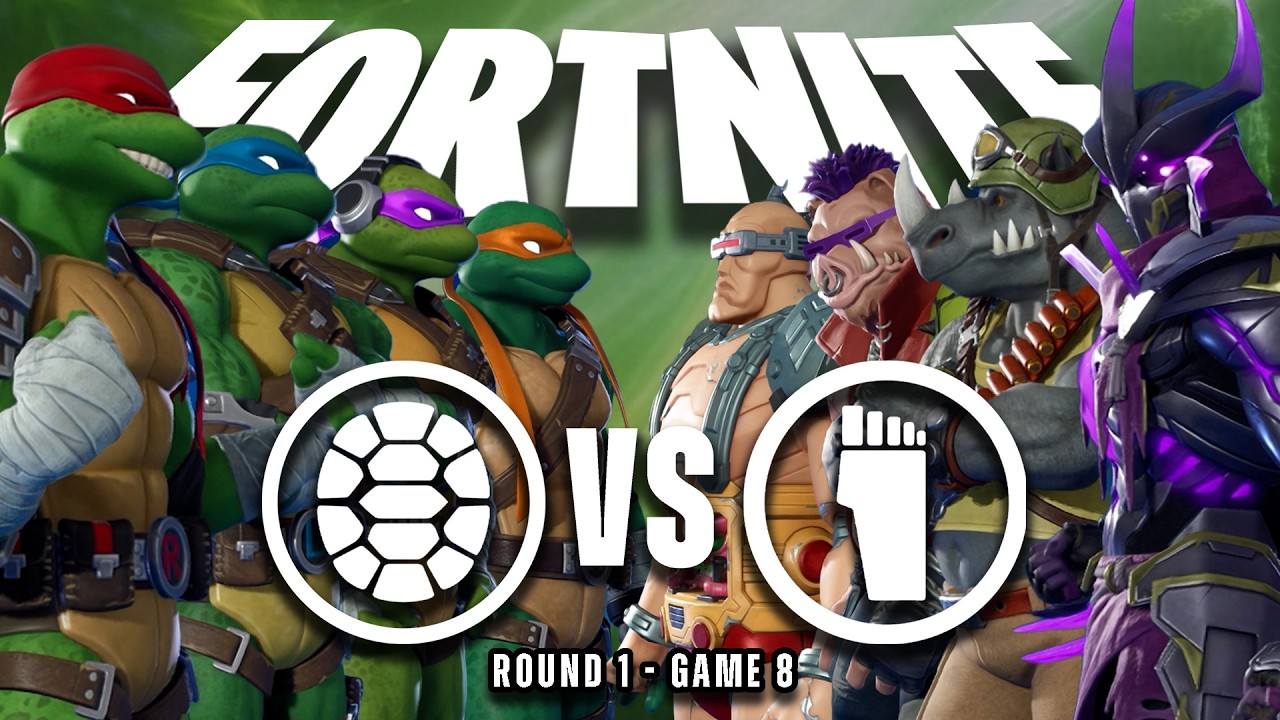 Ninja Turtles vs Foot Clan In Fortnite | Round 1 - Game 8