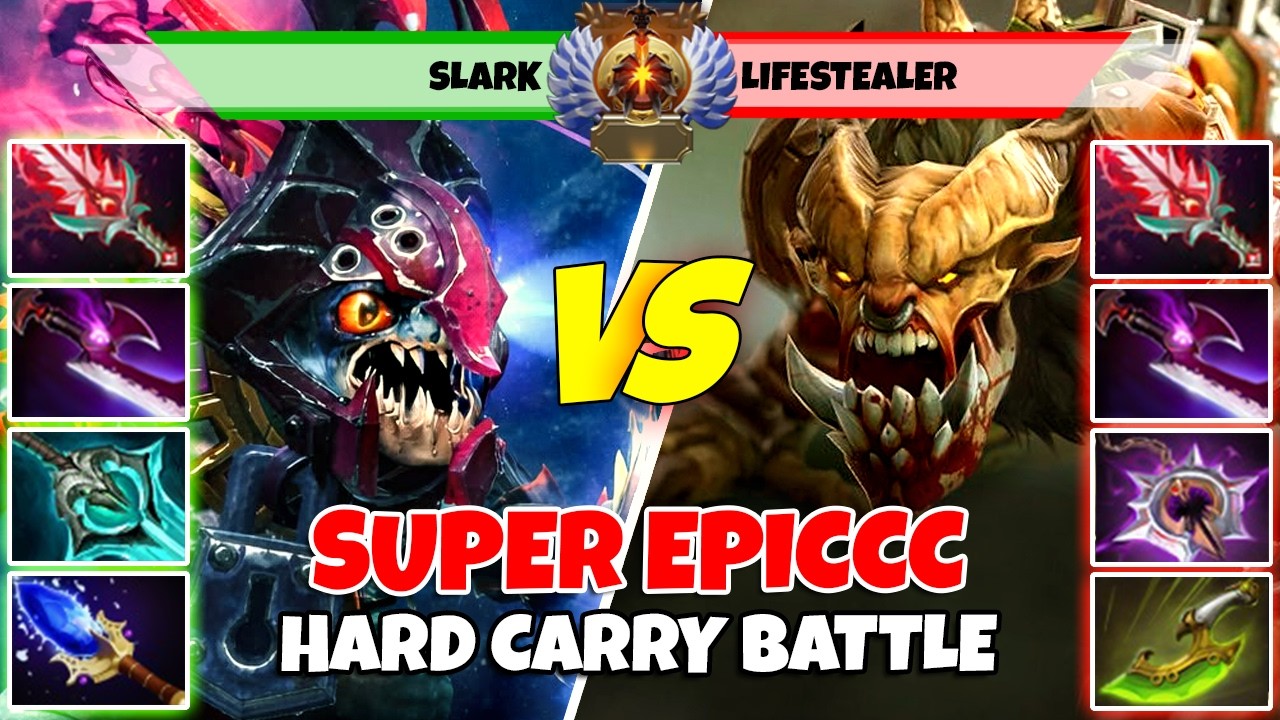 SLARK (Carry) vs LIFESTEALER (Carry) - Epic Battle Of Immortal Rank Dota 2 Players - Z Dota 2