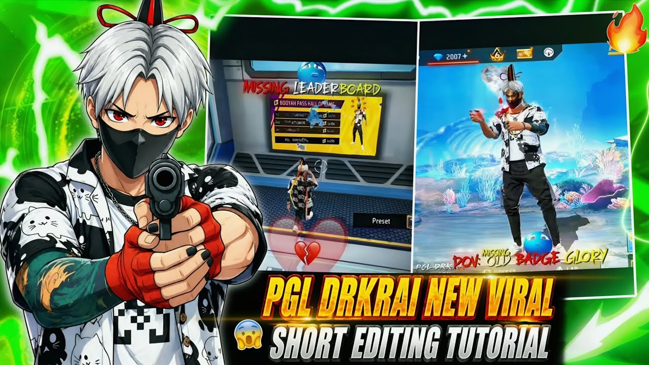 @PGL_DRKRAI77 NEW LEADER BOARD SHORTS EDITING TUTORIAL | FREEFIRE