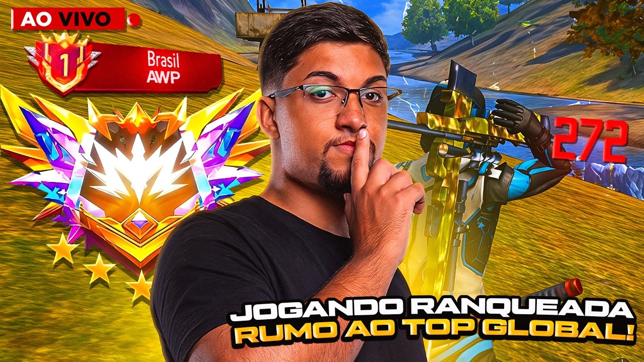 🛑LIVE ON – RANKED TOP 100🛑MENDES – FREE FIRE AO VIVO❤️
