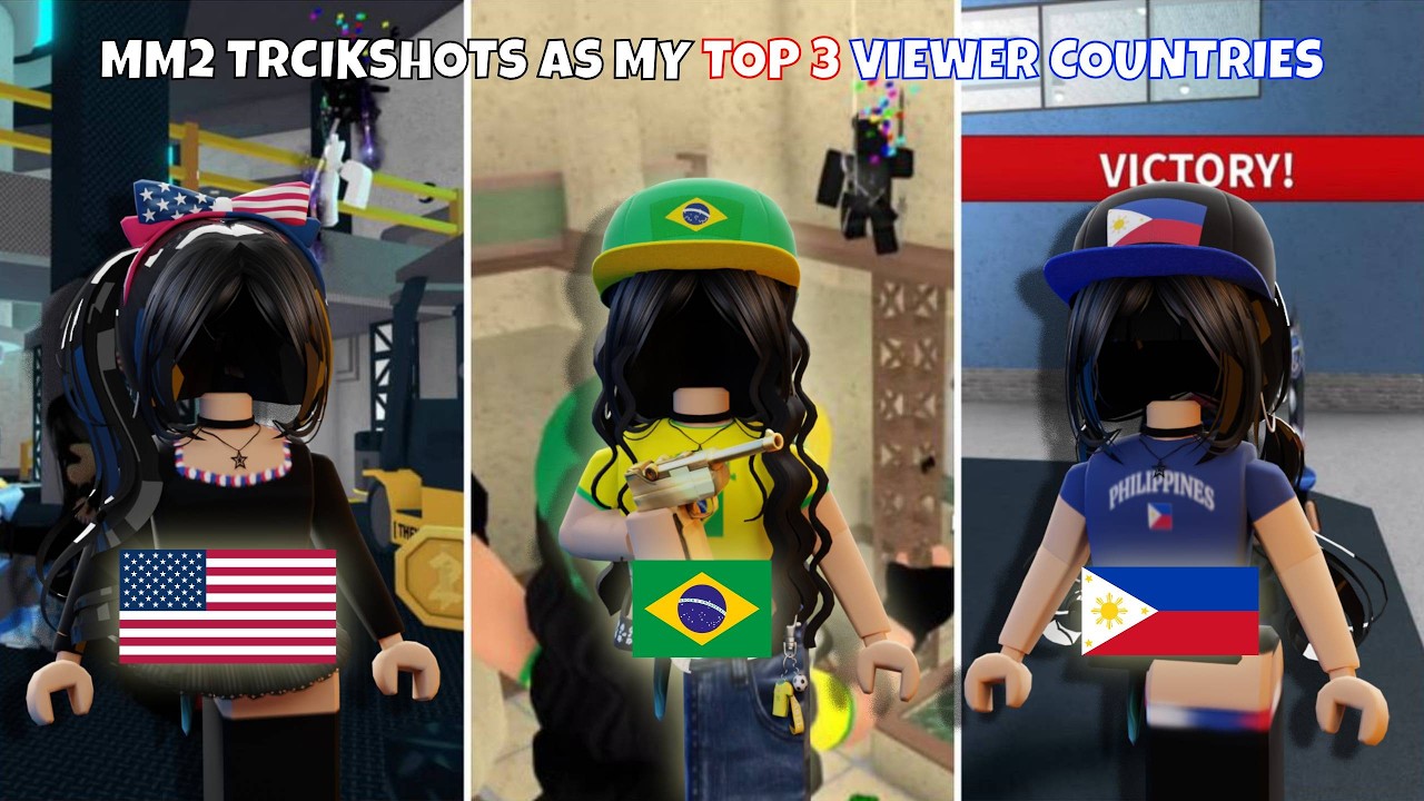 PLAYING MM2 AS MY TOP 3 VIEWER COUNTRIES-FUNNY MOMENTS (Murder Mystery 2) background
