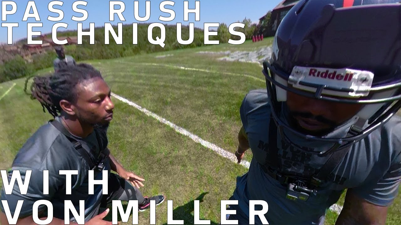 Von Miller Uses GoPro to Teach Pass Rushing Techniques | NFL background
