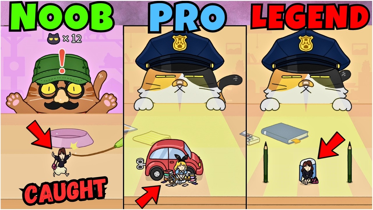 HIDE & SEEK Cat Escape: Can You Escape This Evil Cat or NOT ???