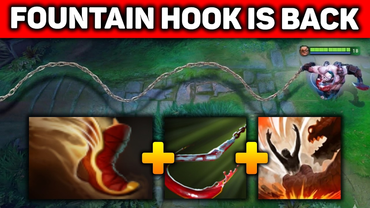 Fountain Hook is Back🔥🔥🔥New Combo Pudge + Primal Beast | Dota 2 Gameplay