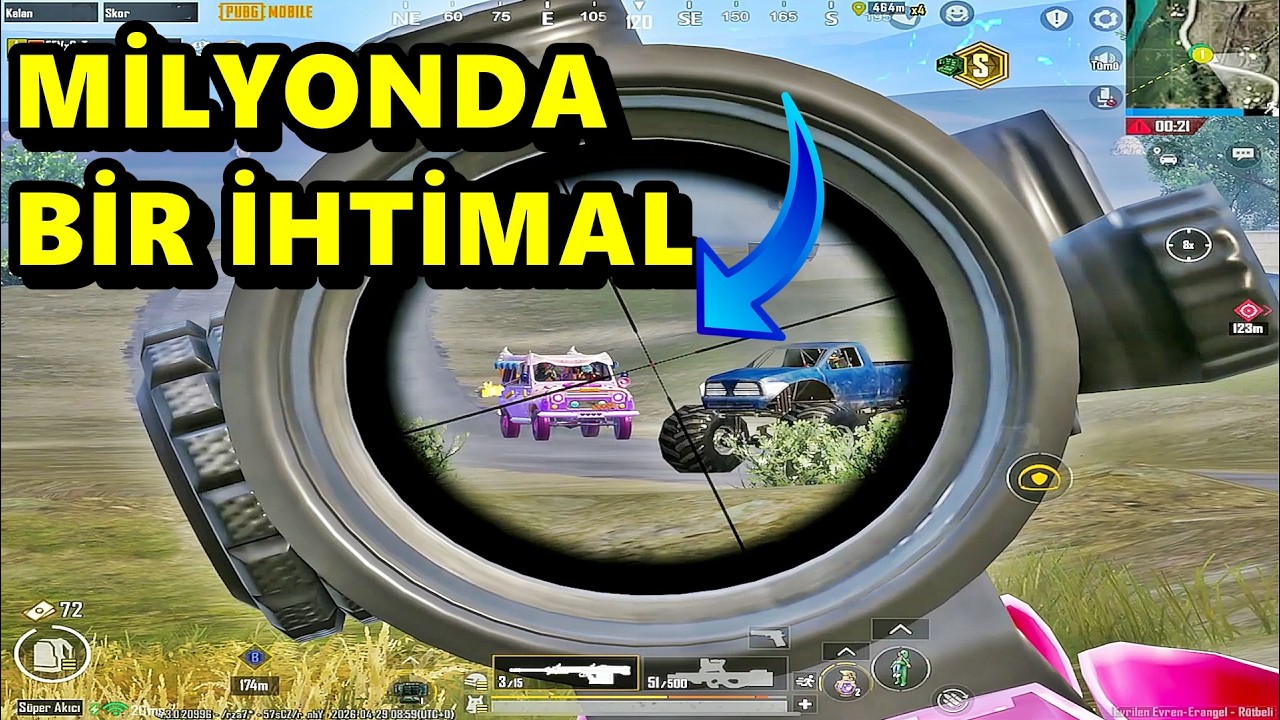 MİLYONDA BİR İHTİMAL ! YOK BÖYLE MAÇ BATUR GAME SOLO SQUAD PUBG MOBİLE background