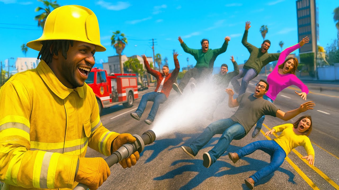 TROLLING PEOPLE AS A FIREFIGHTER ONLINE! | GTA 5 THUG LIFE #588