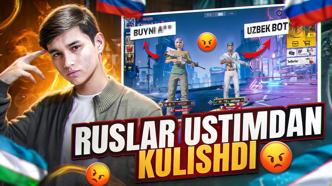 😱BOT AKKDA RUSLARGA PRANK QILDIM🤯- PUBG MOBILE !!! background