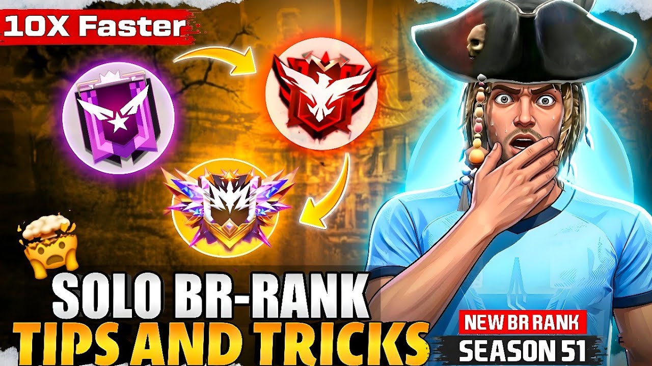 (New Season51) Solo Rank Push Secret Grandmaster Strategy✅ | Br Rank Push Tips and Tricks | FreeFire