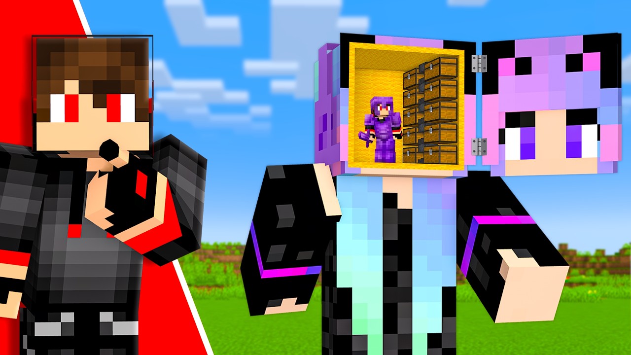 I BUILT A SECRET BASE INSIDE GAURI'S BRAIN IN MINECRAFT