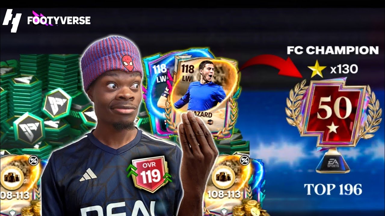 Final FOOTYVERSE Team UpgradeЁЯкД Biggest account upgrade YET!ЁЯФе|| Intense Grind over 100 ЁЯМЯ - FC Mobile background