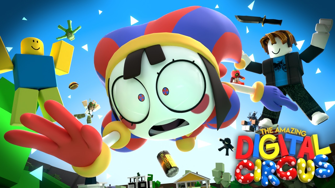 If Pomni was in Roblox / Animation background