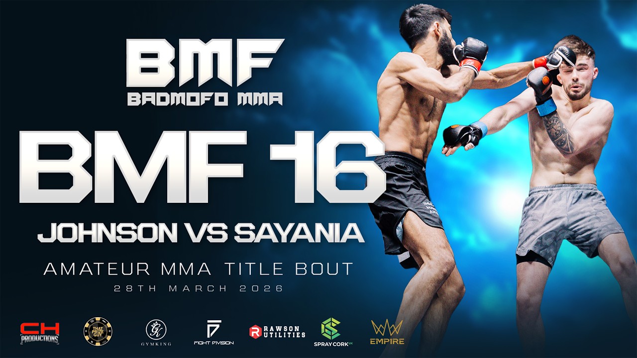 BMF 16 | John Johnson vs Harshil Sayania | Bantamweight MMA Title background