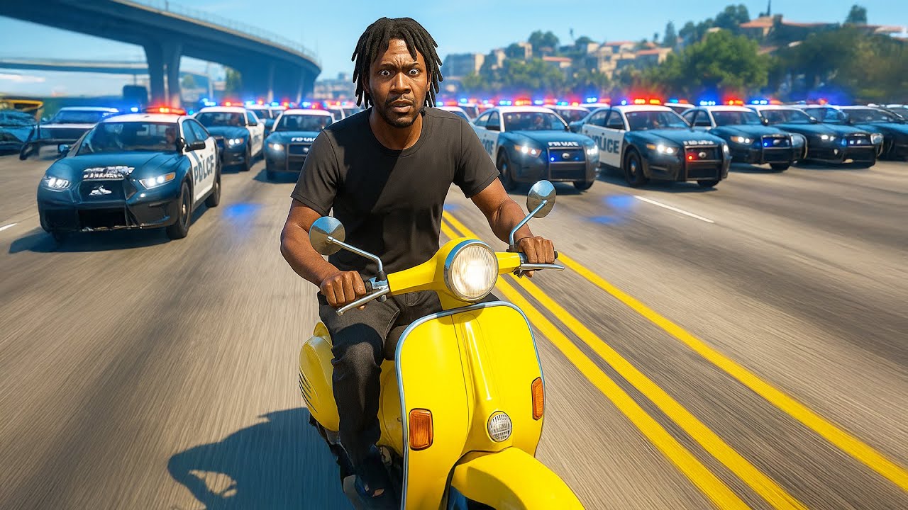 CAN I SURVIVE ONLINE USING ONLY A SCOOTER? | GTA 5 THUG LIFE #582 background