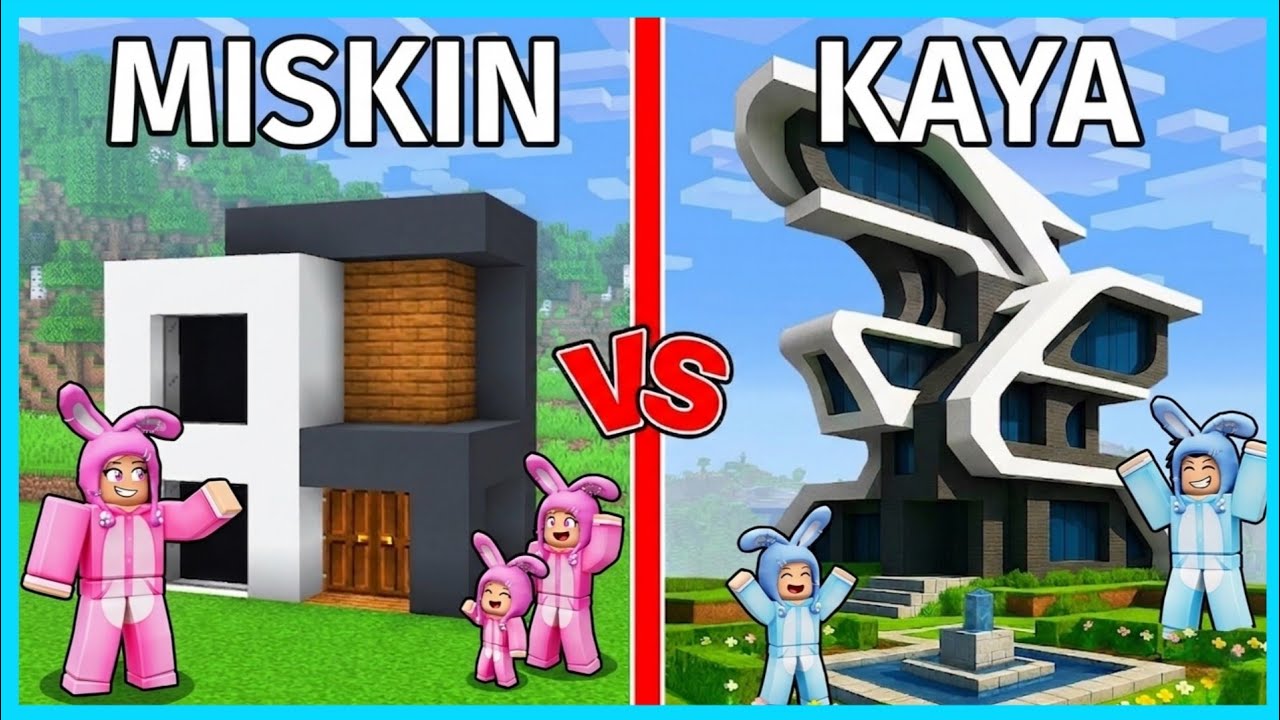 MIPAN & ZUZUZU TANTANGAN MEMBANGUN RUMAH KAYA VS MISKIN DI ROBLOX!