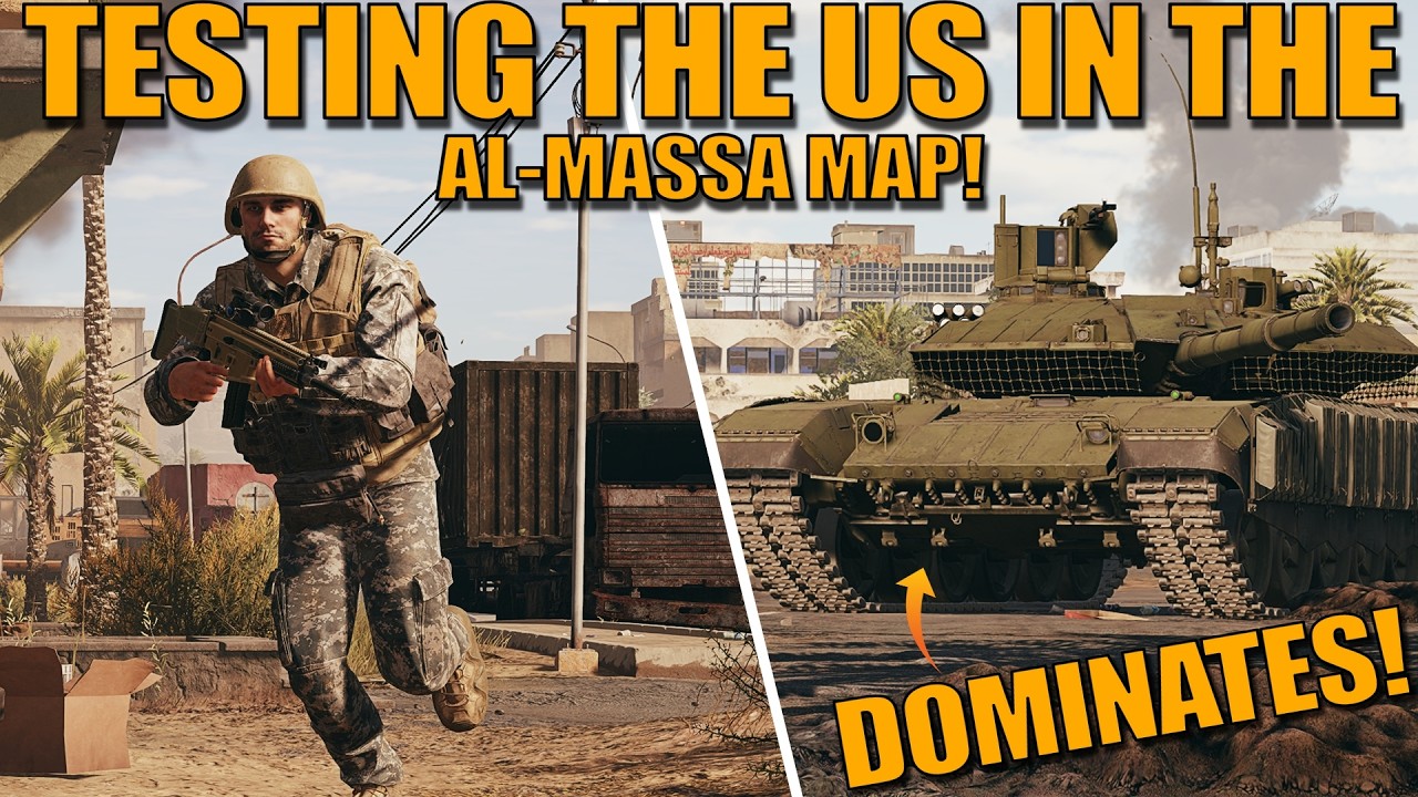 TESTING the AL-MASSA MAP with the US in the NEW INFANTRY CBT! T-90M is SO OP! - War Thunder