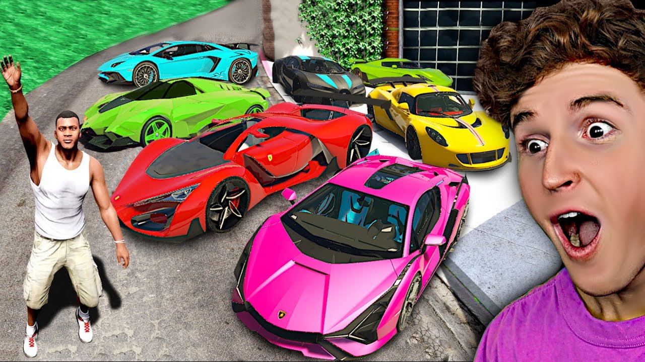 Collecting Rare BILLIONAIRE SUPER CARS In GTA 5.. (Mods) background