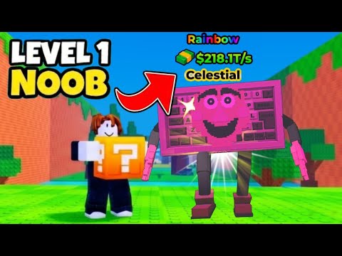 Starting Over as NOOB with OP SECRET in KICK a LUCKY BLOCK Roblox
