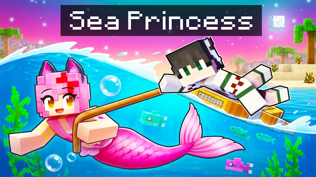 Sea Princess Has A Crush on Me in Minecraft!