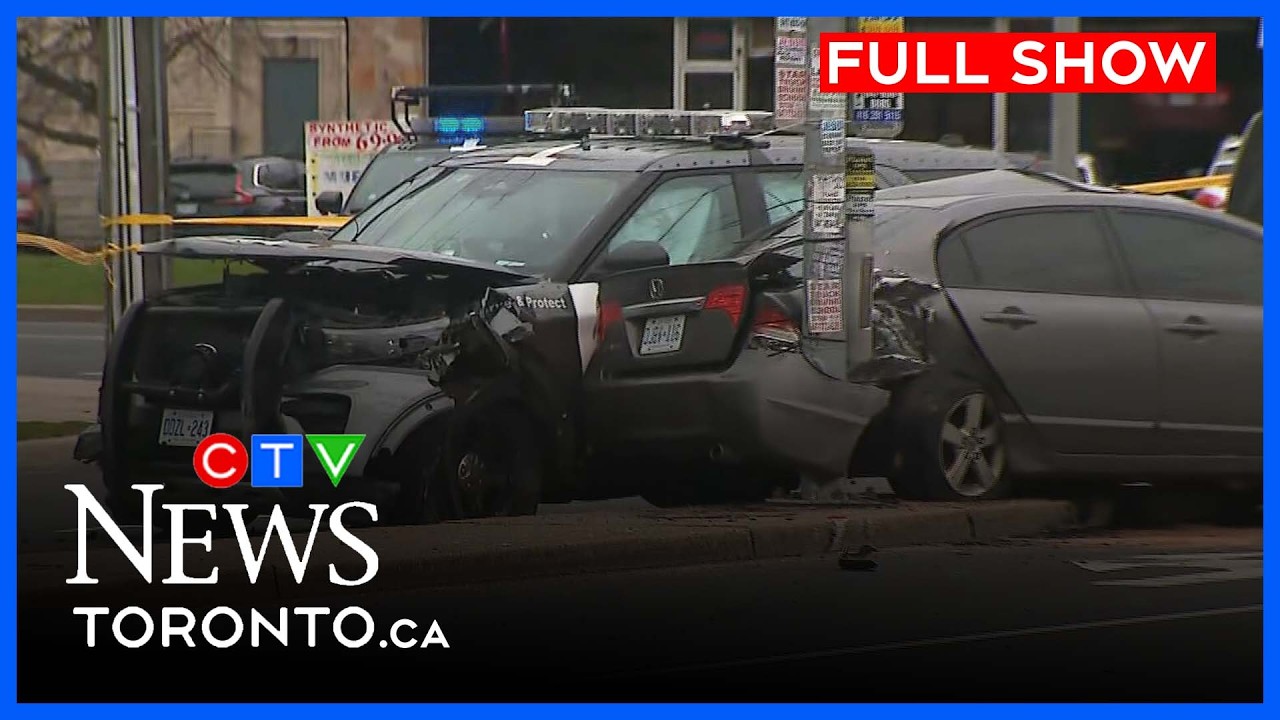 Two teens, police officer in hospital after collision | CTV News Toronto Noon April 28, 2026
