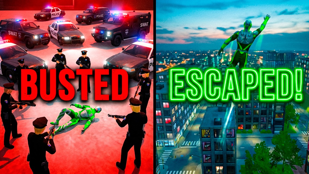 Epic Police Chase Escape! π Rope Frog Ninja Hero: Strange Vegas Gameplay #3