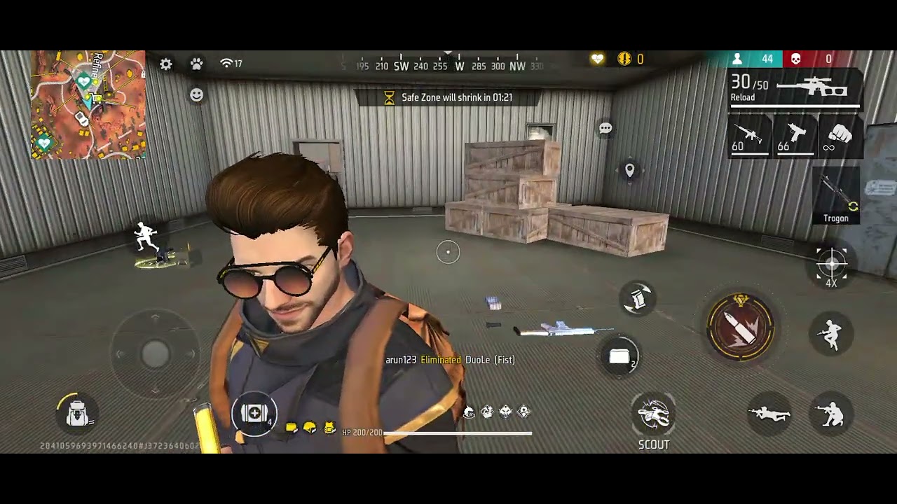 INSANE 1v4 Clutch 😱 | Free Fire Pro Gameplay | Headshot King 🔥 background