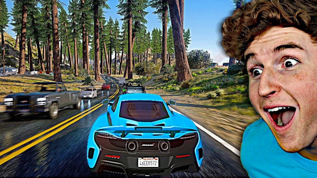 Playing The ULTRA REALISTIC Version Of GTA 5.. (MODS) backdrop