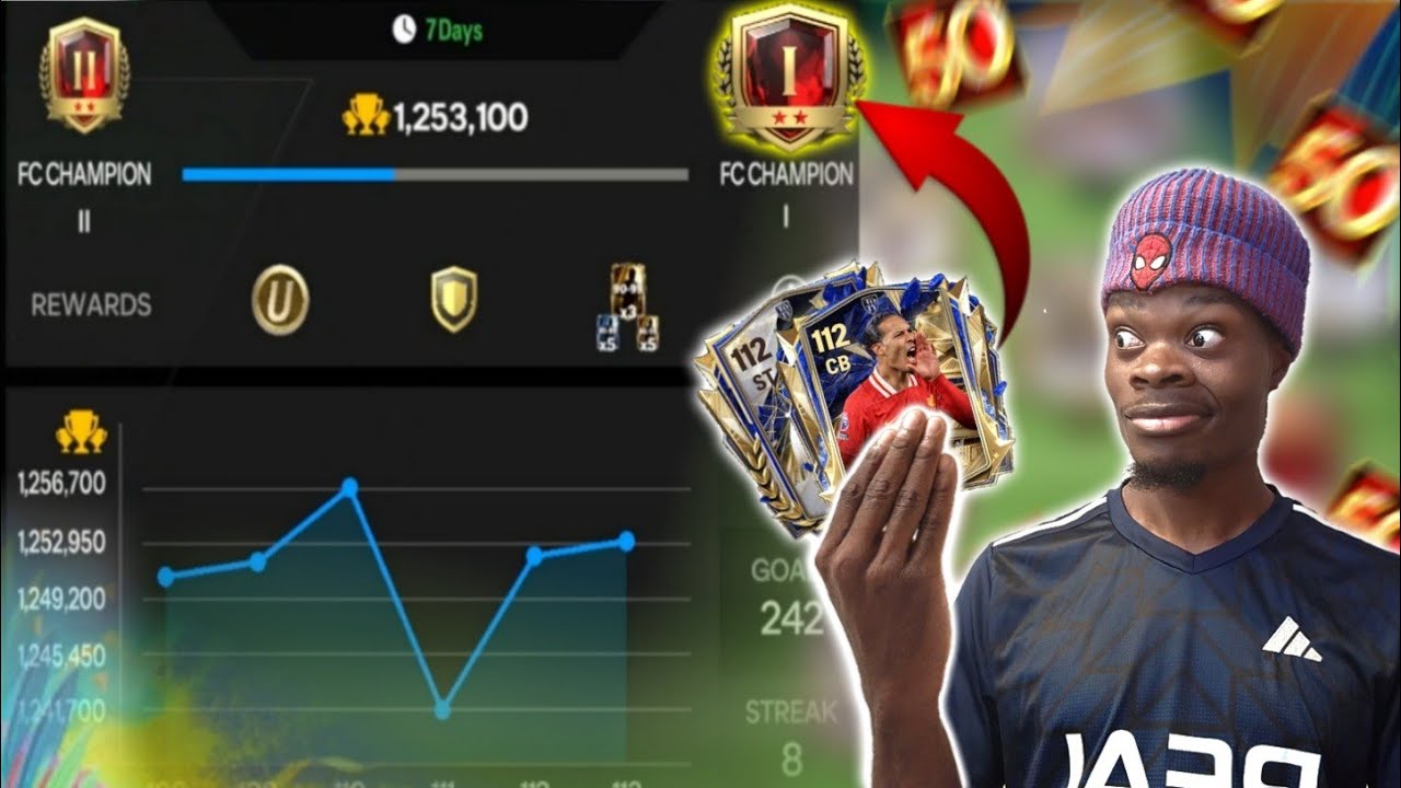 INTENSE🔥 FC 1 Grind With 112 Maxed Ranked Utoty VVD and Icon Cryuff! - FC Mobile background