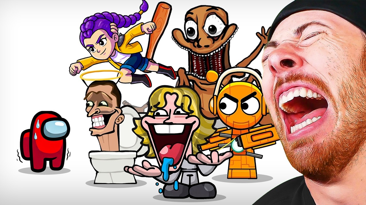 Mini Crewmate VS EVERY MEME! (Among Us) background