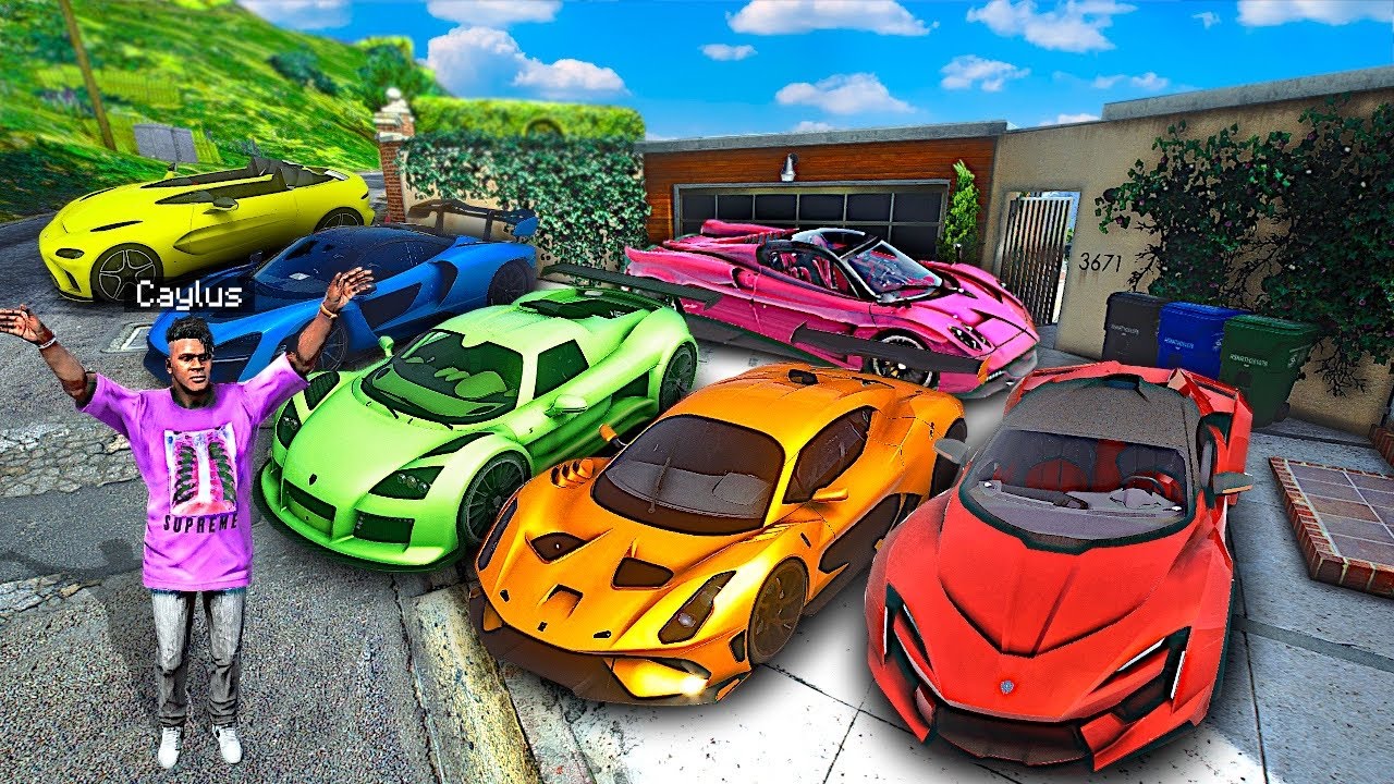 Collecting OCTILLIONAIRE CARS In GTA 5! backdrop