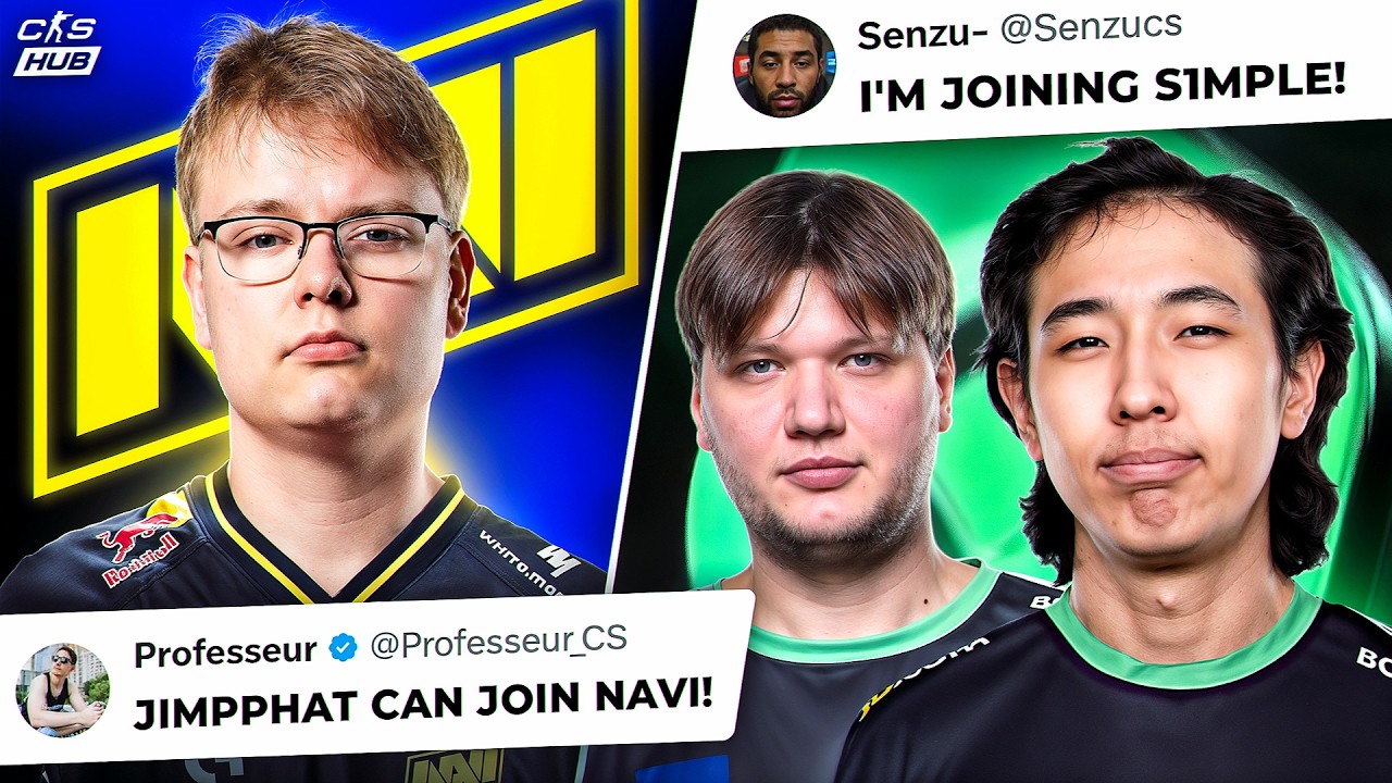 JIMPPHAT MIGHT JOIN NAVI? SENZU TO PLAY WITH S1MPLE! DONK IS NOT EVEN IN TOP 3 RIGHT NOW! CS NEWS