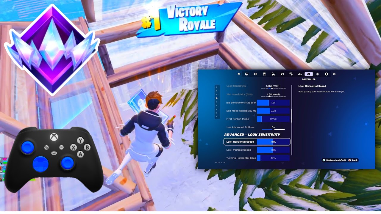 Simple Edit + NEW BEST Controller Settings For Fortnite Chapter 7 (PS4/PS5/XBOX/PC)