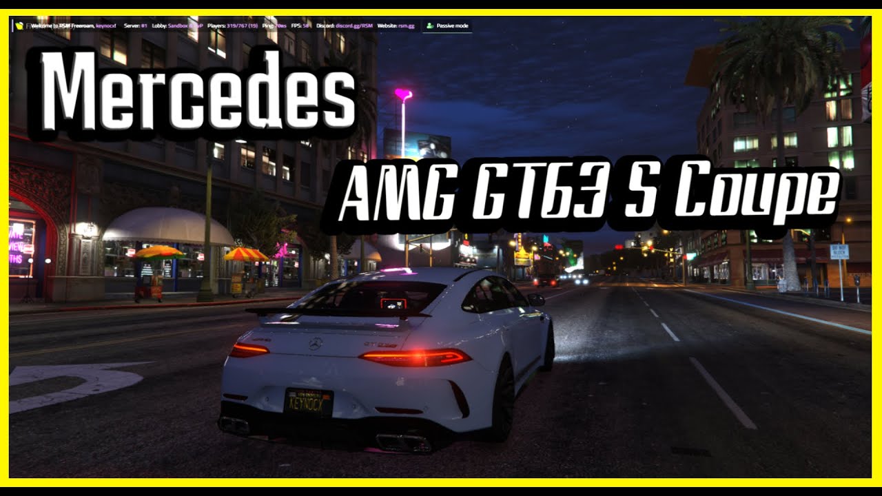 Mercedes-AMG GT63 S Coupe || FiveM background