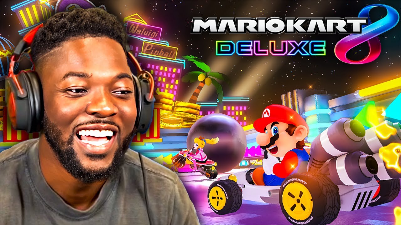 HE DOESN'T UNDERSTAND HOW TO RACE!? (Mario Kart 8) background