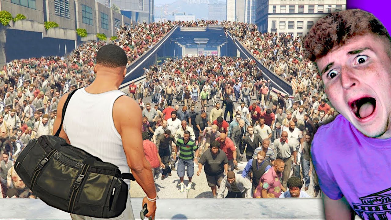 BIGGEST Zombie Hoard Found Me In GTA 5.. (TERRIFYING) background