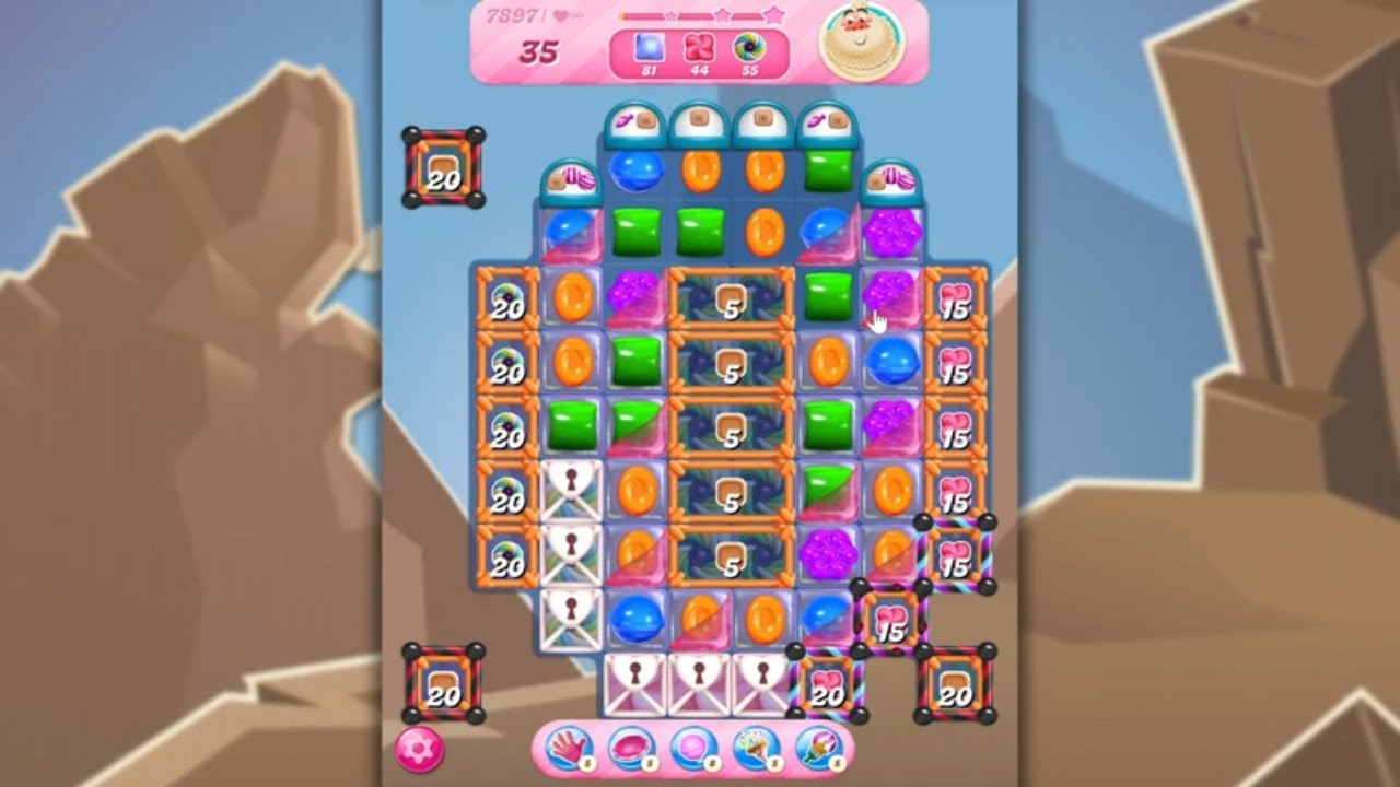 Candy Crush Saga LEVEL 7897 NO BOOSTERS (new version)🐟☑️