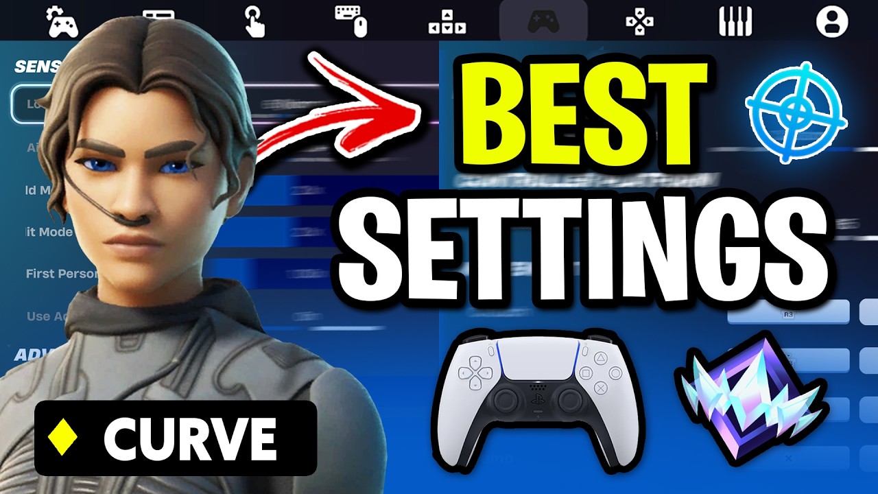 *NEW* Best Controller Settings & Sensitivity in Fortnite! (FNCS Winner) background