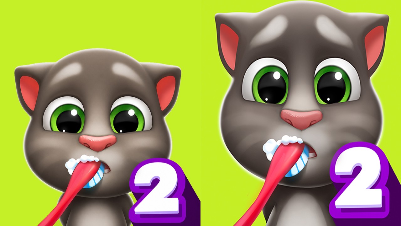 My Talking Tom 2 New updates Small vs Large size I My Talking tom 2 new game
