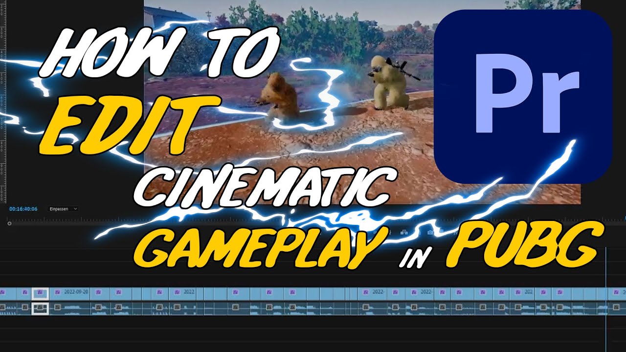 How to EDIT Cinematic Gameplay in PUBG - Adobe Premiere