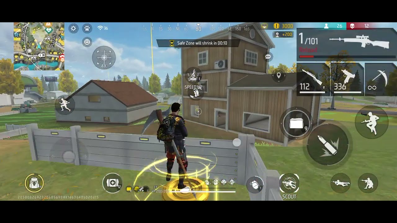 INSANE FREE FIRE GAMEPLAY 🔥 SOLO VS SQUAD CLUTCH WIN 😱 | HIGH SKILL MATCH