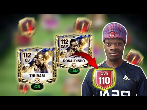 I got my hands on 112 Maxed Ranked Dinho and Thuram || Cooked Everyone Grinding to FC Iđ - FC MOBILE background