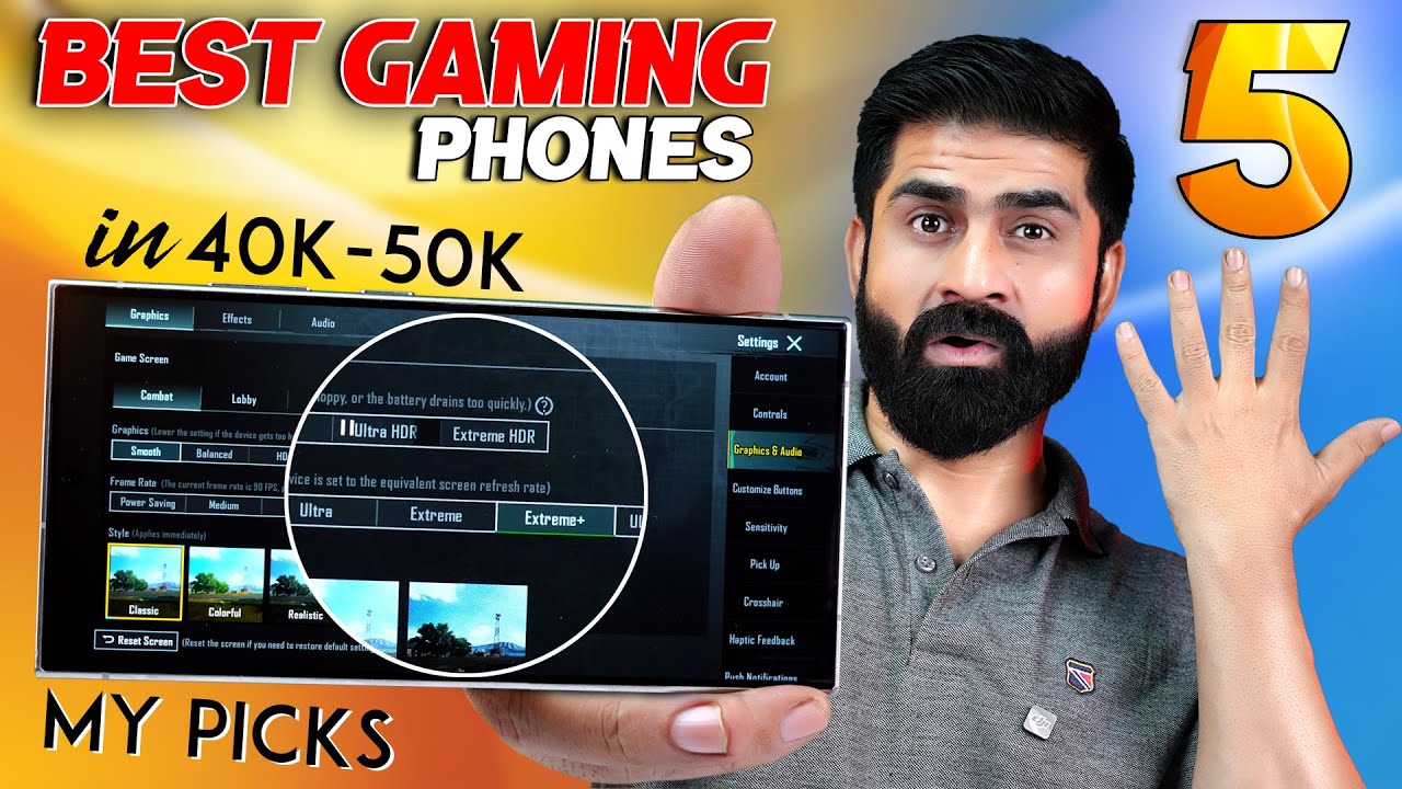 Best Gaming Smartphones 40,000/- To 50,000/- ! PUBG 90fps, COD 60fps ! My Clear Picks